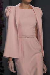 Blazer châle à fleurs 3D